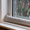 Window and Door Draught Excluder, 100% Cotton, Filled with Buckwheat Hulls, Made to Desired Custom Length - Ticking Stripe / Pinstripe