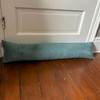 Luxury Velvet Draught Excluder - Duck Egg (Available in 2 Sizes)