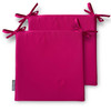 Set of 2 Water Resistant Garden Seat Pads - Hot Pink (Available in 3 Sizes)
