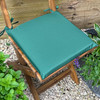 Set of 2 Water Resistant Garden Seat Pads - Bottle Green (Available in 3 Sizes)