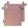 Set of 2 Water Resistant Garden Seat Pads - Dusky Pink (Available in 3 Sizes)