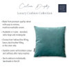 Luxury Super Soft Velvet Cushion - Duck Egg Blue - Available in 3 Sizes Square or Rectangular
