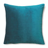 Luxury Super Soft Velvet Cushion - Forget-Me-Not Teal, Floral Design - Available in 3 Sizes, Square and Rectangular