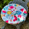 Circular / Round (38cm) Water Resistant Garden Seat Pad - Midsummer Morning, Floral Design