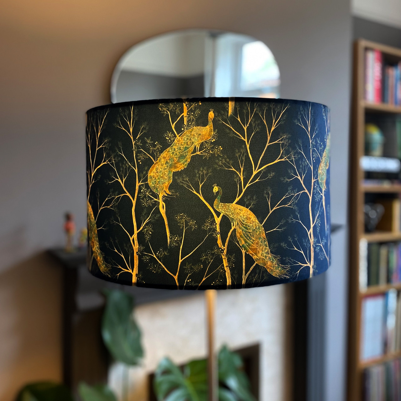 Velvet lamp shades for shop table lamps