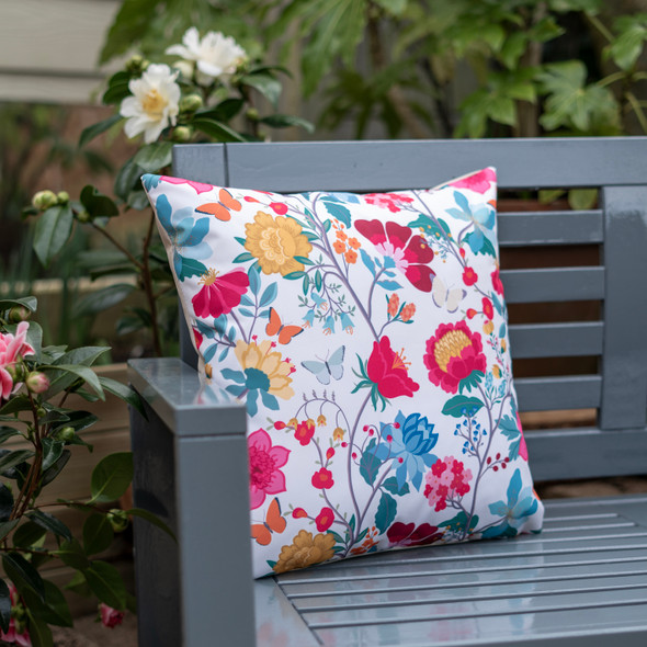 Water Resistant Garden Cushion - Midsummer Morning