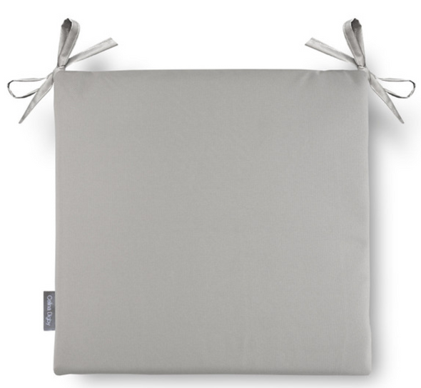 Set of 2 Water Resistant Garden Seat Pads - Cube Grey (Available in 2 Sizes)