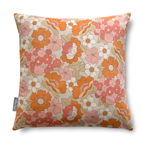 Luxury Floral Velvet Cushion - Flower Power - Available in 3 Sizes (Square and Rectangular)