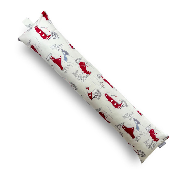 Luxury Velvet Christmas Draught Excluder - Winter Village (Available in 2 Sizes)