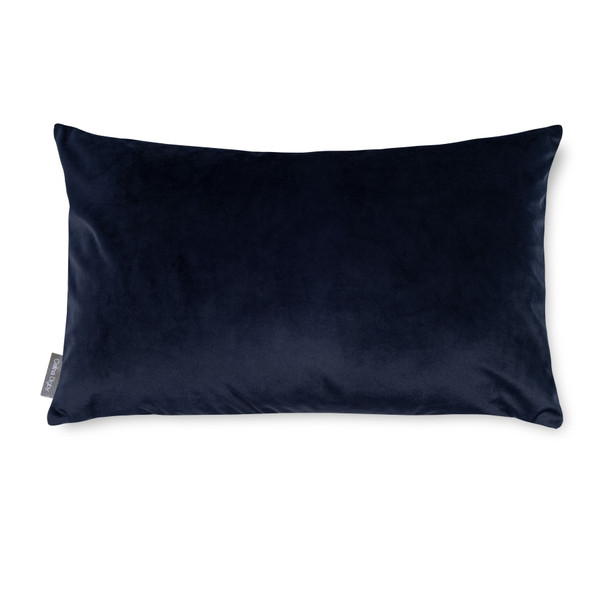 Opulent Super Soft Velvet Cushion - Navy Blue - Rectangular 51cm x 30cm (20" x 12") Size