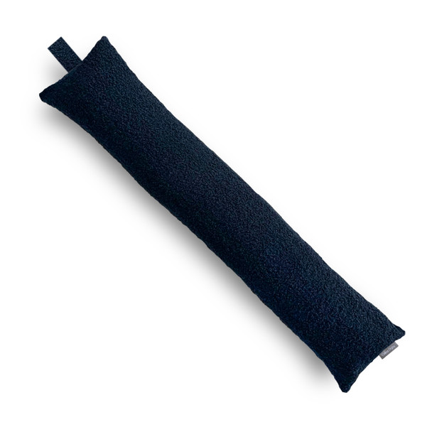 Sherpa Fluffy Draught Excluder - Available in 2 Sizes - Navy Blue