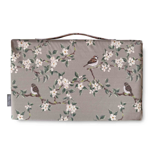Luxury Garden Kneeler / Kneeling Pad With Handle - Orchard Blossom Taupe