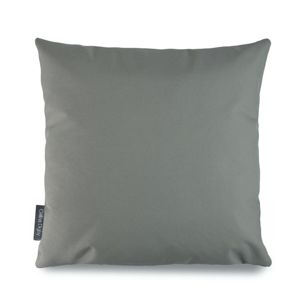 Water Resistant Garden Cushion -  Plain Grey - Available in 3 Sizes, Square & Rectangular