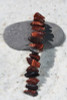 Red Tiger's Eye Stone French Barrette Hair Clip 4" or 100 mm Length