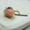 Custom Apricot Agate Stone Tie Tack Handmade - Quantity of 1