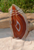 Natural Agate Slice Christmas Ornament