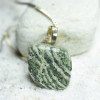 Tumbled Green Zebra Jasper Stone Pendant