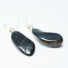 Tumbled Blue Tiger's Eye Stone Earrings 