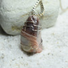Wire Wrapped Tumbled Crazy Lace Agate Necklace