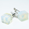 Opalite Stone Cufflinks Handmade - 1 Set - Made to Order