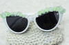 Aqua Sea Glass Cat's Eye Sunglasses
