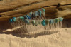 Chrysocolla Stone Hair Combs (Quantity of 2) - Made to Order