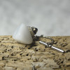 Snow Quartz Stone Tie Tack