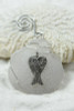 Angel Wings Sea Glass Ornament - Handmade