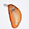 Infinity Heart Charm on a Wire Wrapped Agate Slice Ornament - Choose Your Agate Slice Color- Made to Order