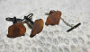 Brown Sea Glass Men's Jewelry Set