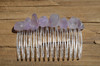 Amethyst Stone Hair Comb 