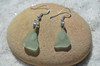 Dangling Sea Foam Sea Glass Earrings