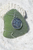 Clover Medalion Sea Glass Ornament