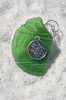 Clover Medalion Sea Glass Ornament