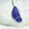 Blue Sea Glass Necklace