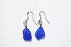 Blue Sea Glass Earrings