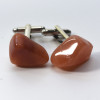 Peach Quartz  Stone Cufflinks