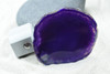 Motion Activated Purple Agate Slice Night Light