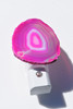 Motion Activated Pink Agate Slice Night Light
