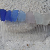 Surf Tumbled Sea Glass Hair Comb in a Rainbow of Colors