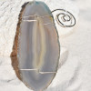 Wire Wrapped Agate Ornament