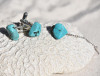 Turquoise Tie Tack and Cufflinks