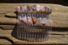 Pink Opal Stone Hair Combs