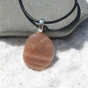 Moonstone Palm Stone Necklace