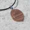 Moonstone Palm Stone on a Leather Thong Necklace - Made to Order