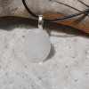 White Jade Palm Stone Pendant