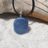 Blue Aventurine Palm Stone  Pendant and Necklace