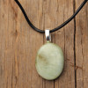 Green Jade Palm Stone Necklace