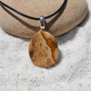 Picture Jasper Palm Stone Necklace