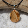 Picture Jasper Palm Stone Pendant and Necklace